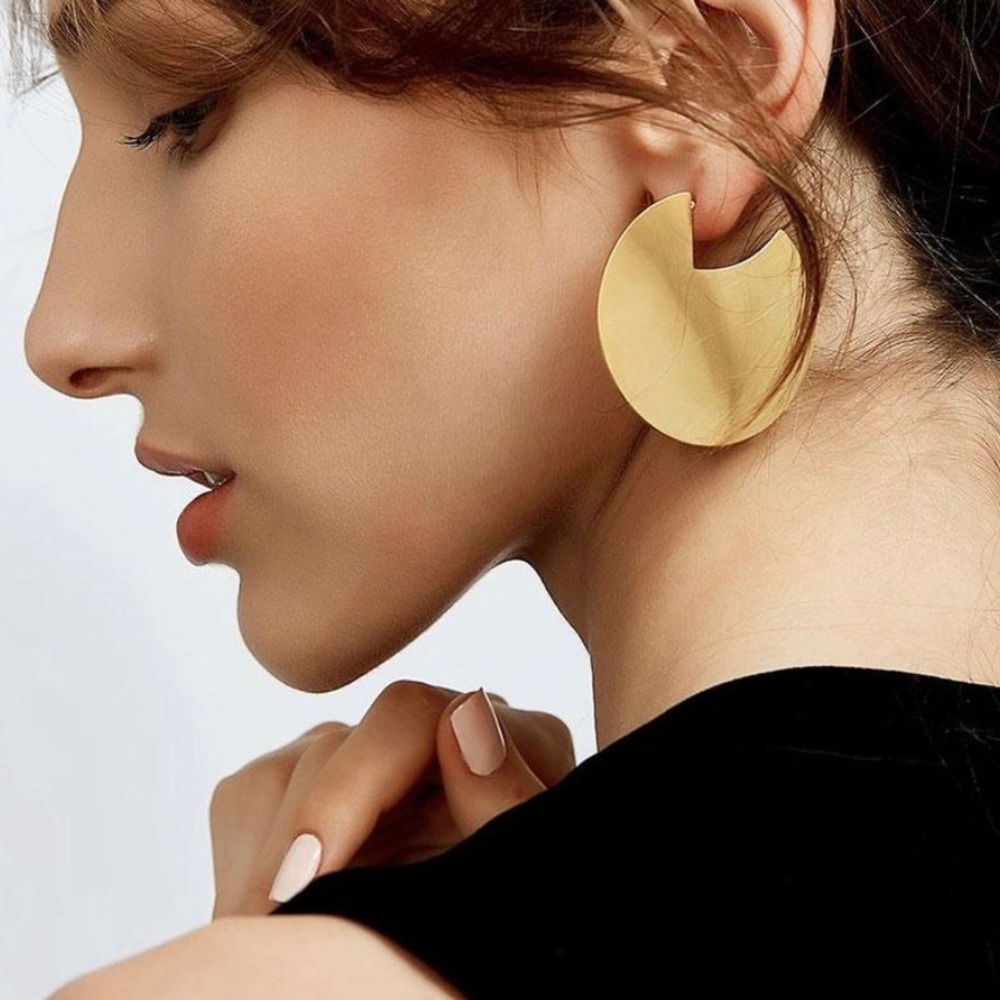 Open circle earrings